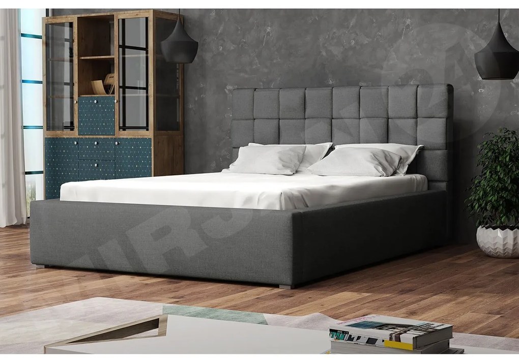 Čalúnená posteľ s rolovateľným roštom Kinec, Rozmer postele: 180x200, Dostupné poťahy: Malmo 13 365