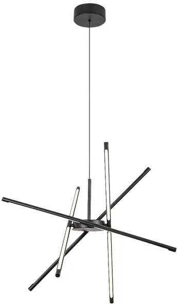 Rabalux 72338 - LED Luster na lanku HENLI2 LED/40W/230V 3000K čierna