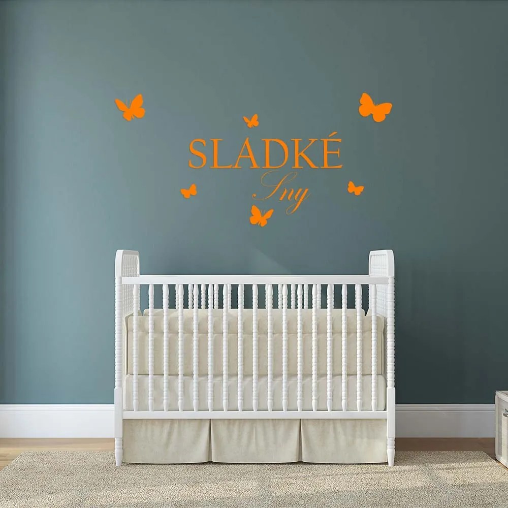 GLIX Sladké sny - samolepka na stenu Čierna a červená 120 x 60 cm