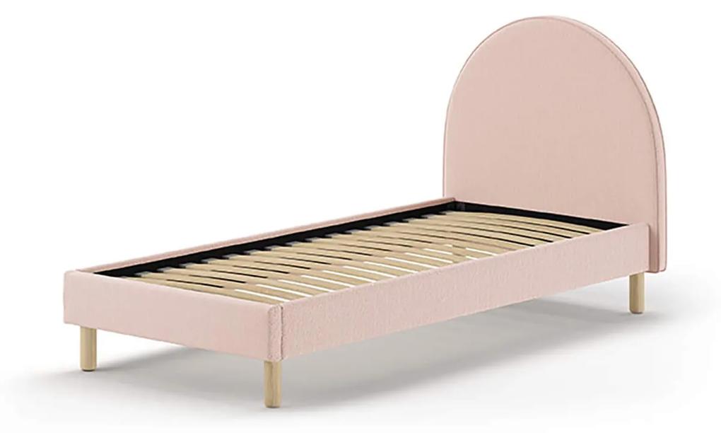 Detská posteľ loony 90 x 200 cm ružová MUZZA