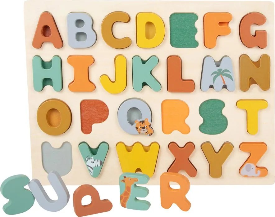 Small Foot Safari abecedné puzzle