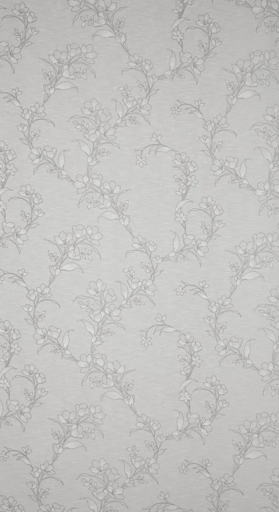 ZÁVES NA KRÚŽKOCH FIORE 140X250 CM BIELA