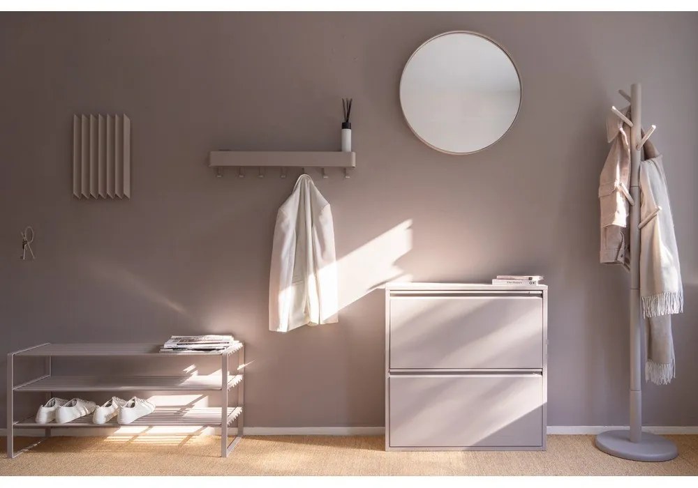 Taupe nástenný oceľový háčik Tuba S – Spinder Design