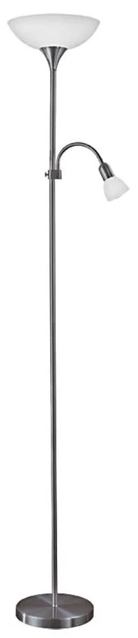 Eglo 93917 - Stojacia lampa UP 2 1xE27/60W/230V + 1xE14/25W/230V čierny chróm