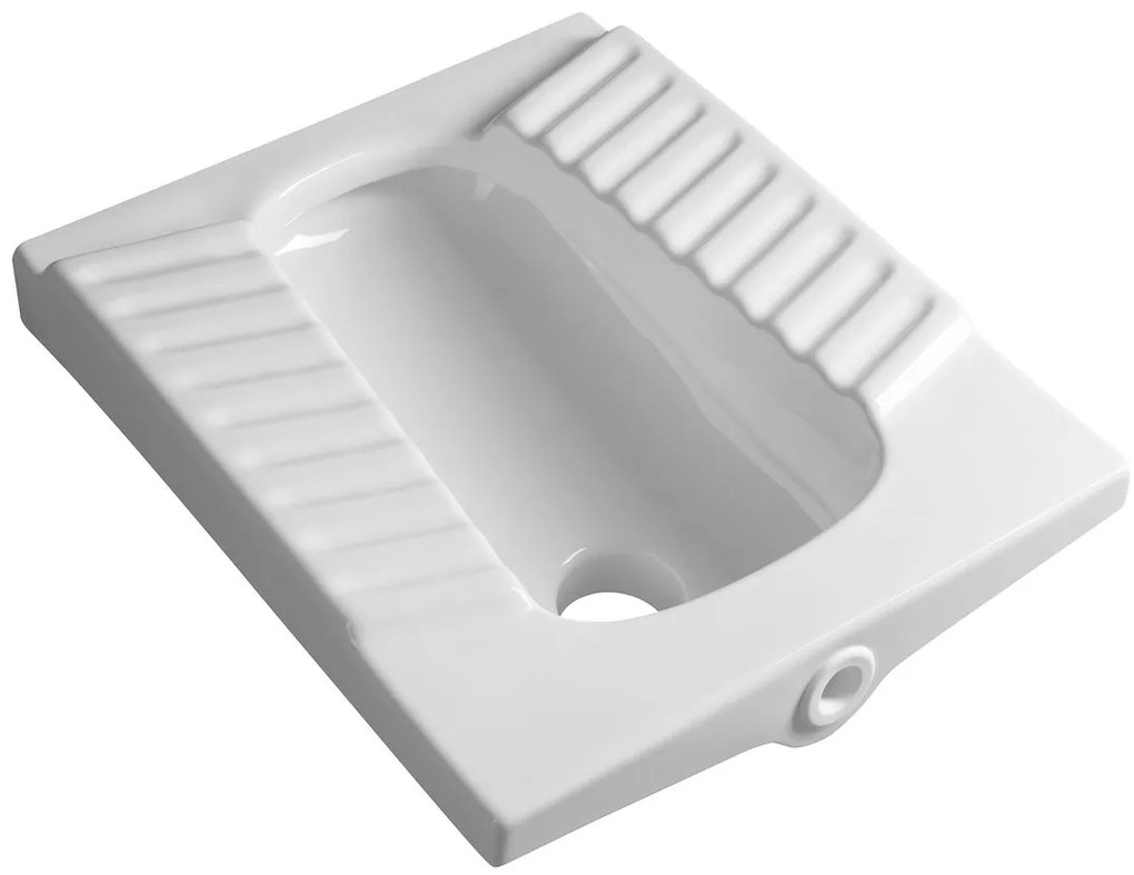 Aqualine Aqualine, AGADI turecké WC nášľapné 50x61,5cm, biela, TU0586