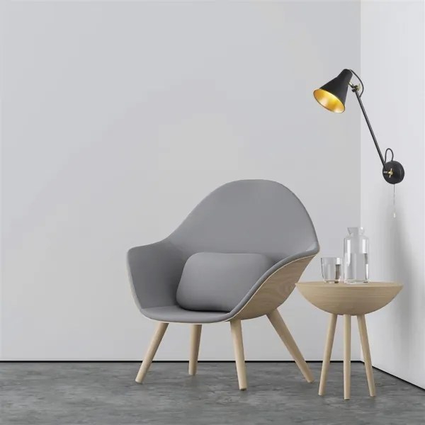 Searchlight 6302BK - Nástenná lampička STAB 1xE27/10W/230V