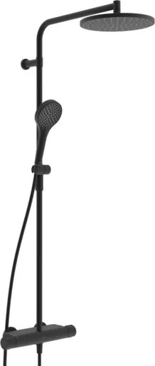 Hansa Viva sprchový systém s termostatickou batériou čierná mat 6515920133