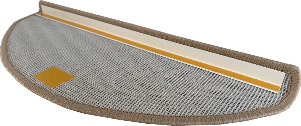 Vopi Nášľapy na schody Capri svetlo béžový polkruh, samolepiaci - 24x65 polkruh (rozmer vrátane ohybu)