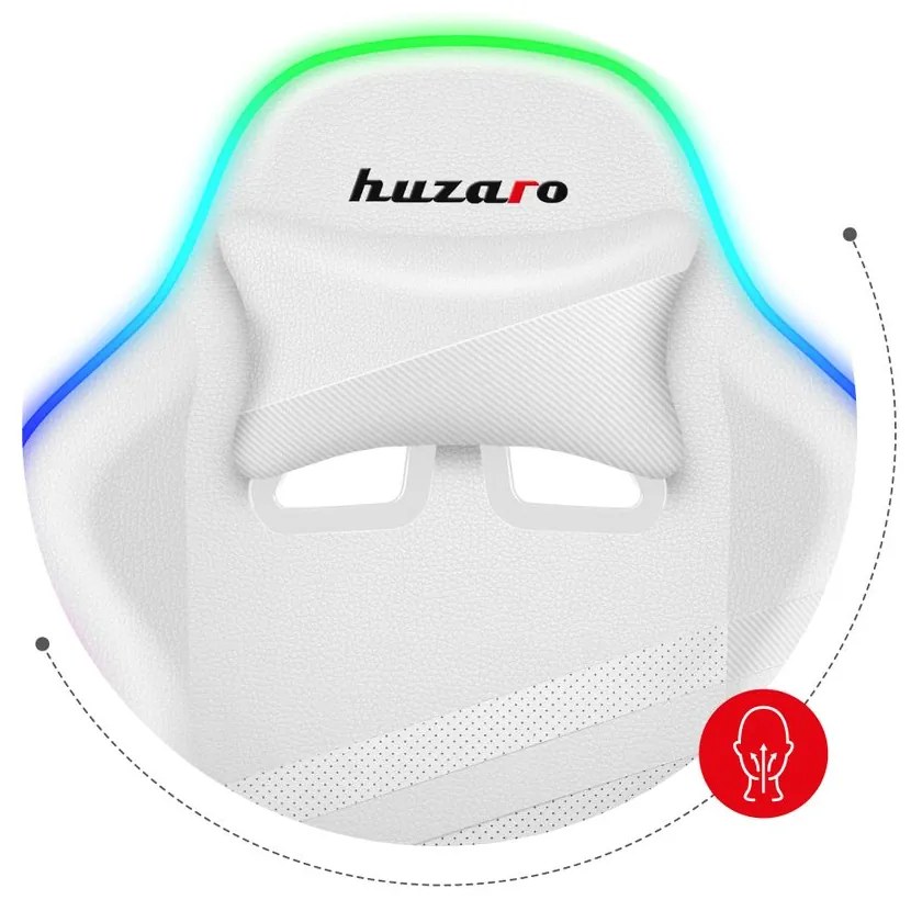 Huzaro Herné kreslo Force 4.4 s LED osvetlením - černá