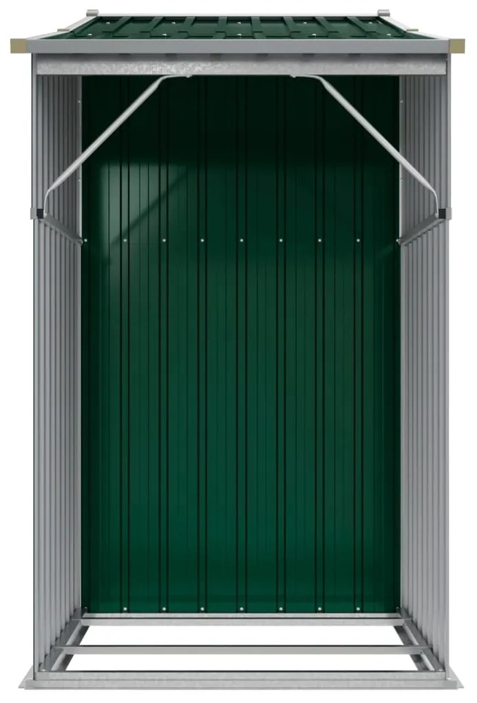 Záhradná kôlňa zelená 277x93x179 cm pozinkovaná oceľ