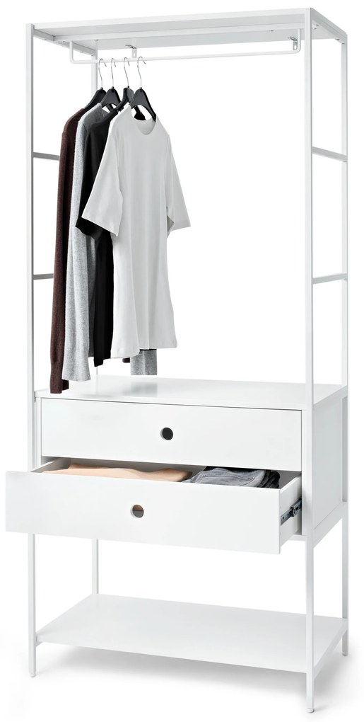 Vešiaková stena »KLAAR« s 2 zásuvkami