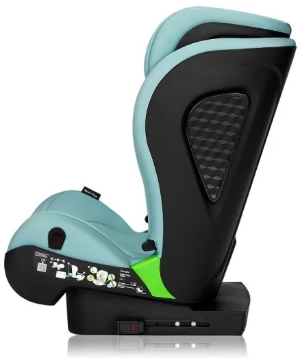 Lionelo - Autosedačka NEAL i-Size 100-150 cm zeleno-tyrkysová