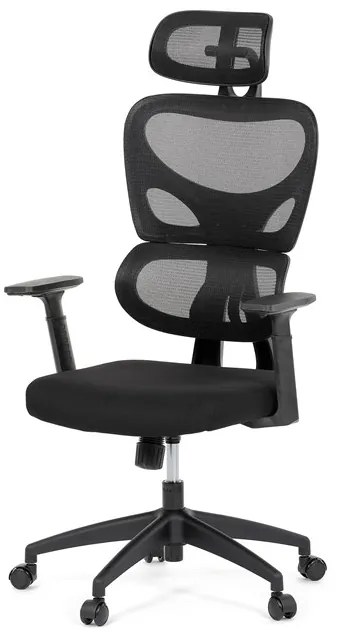 Autronic BONTEC Kancelárska stolička, hojdací mechanizmus, čierna, KA-K2080 BK Farba: Šedá