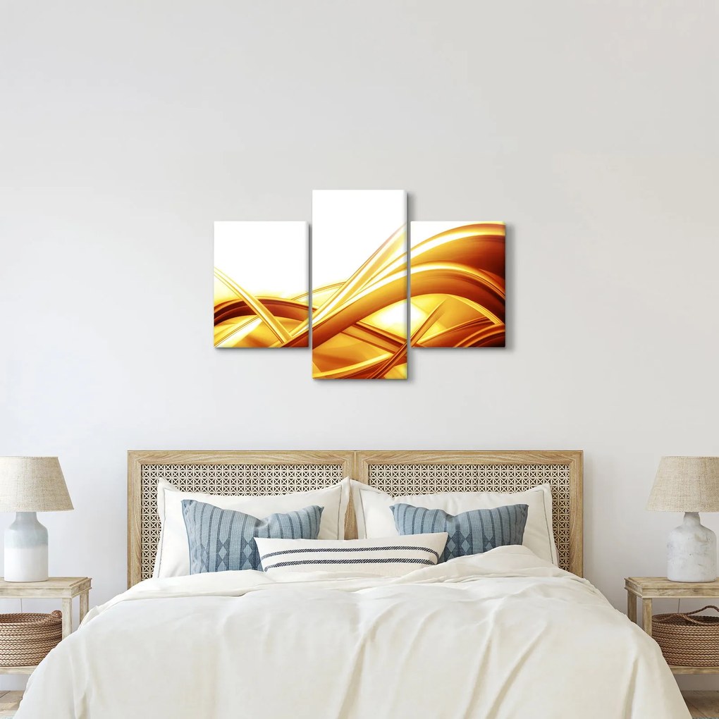 Obraz - Žltá abstrakcia (90x60 cm)
