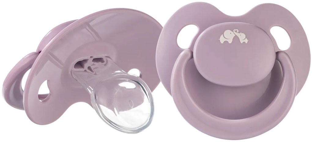 Cumlík silikónový Physio Air Eco 2ks 0m+ Pink/Lavander
