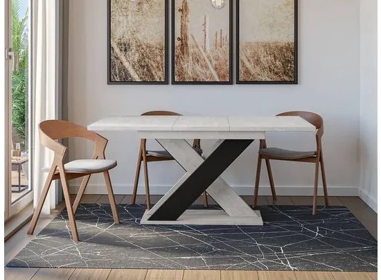 Rozkladací jedálenský stôl Dulcato, Farby: k350 / čierna