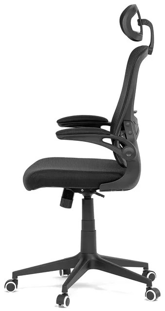 Autronic BONTEC Kancelárska stolička, hojdací mechanizmus, čierna sieťovina, KA-Q842 BK Farba: Čierna