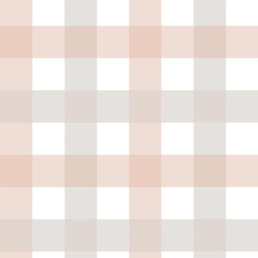Tapeta kockovaná ružová stredná 280x100 cm