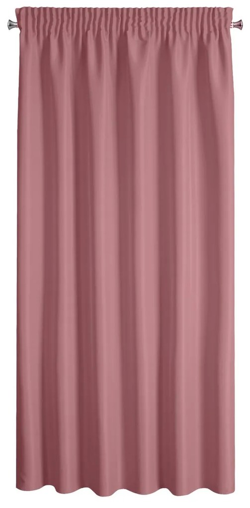 KRÁTKY ZÁVES NA PÁSKE RITA 140X175 CM TMAVORUŽOVÁ