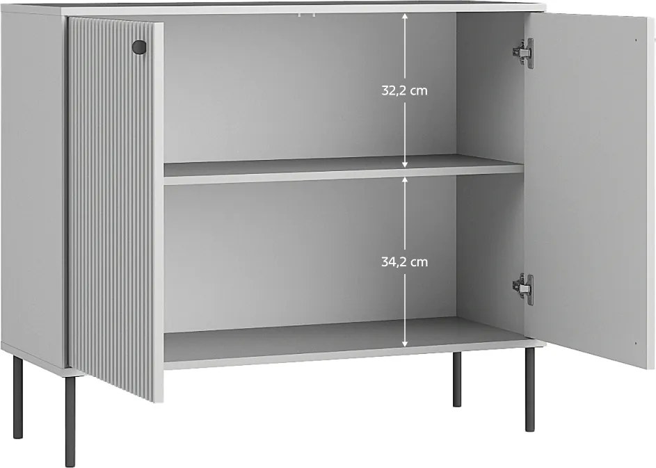 Skrinka ARIS 2D, sivá