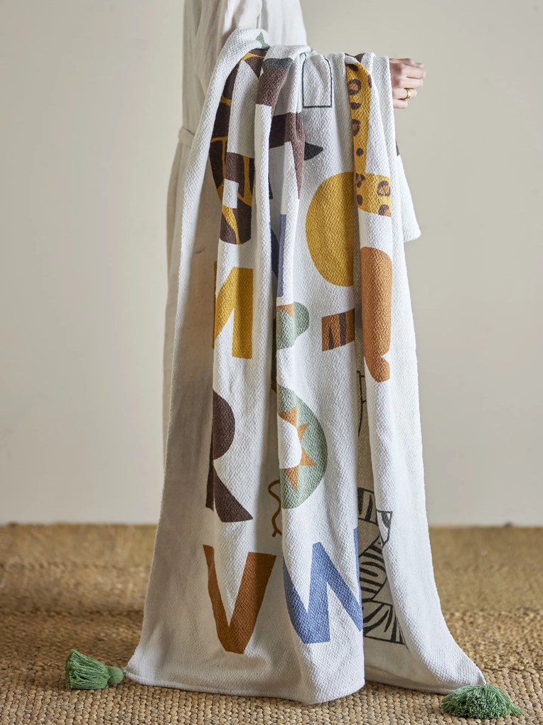 Bloomingville Mini Detská deka z recyklovanej bavlny Memmo