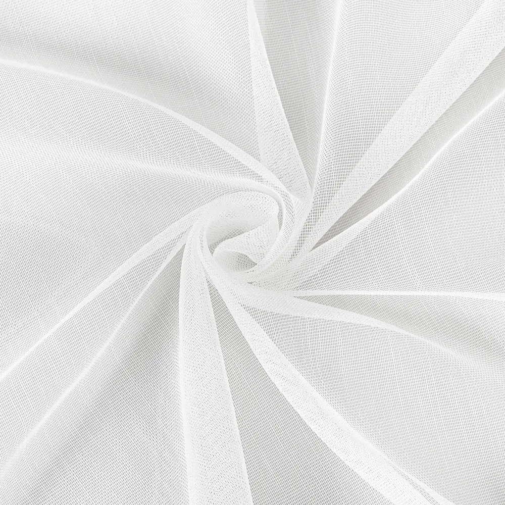 Svetlo smotanová záclona s perleťovo vytkávanou bordúrou cikcak do oblúčka ZAC-025 výška 295 cm Iba metráž