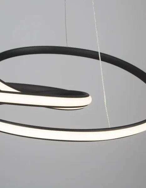 LED luster Menton 52 čierne