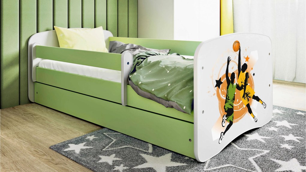 XXXLutz POSTEĽ PRE DETI A MLÁDEŽ 80/160 cm, zelená, biela MID.YOU - Detské izby - 002142000277