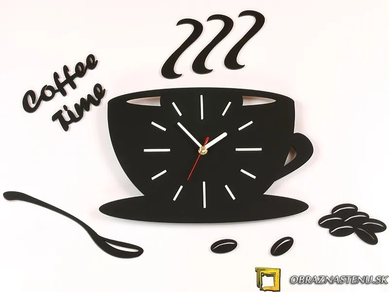 Moderné nástenné hodiny White Satin Cup