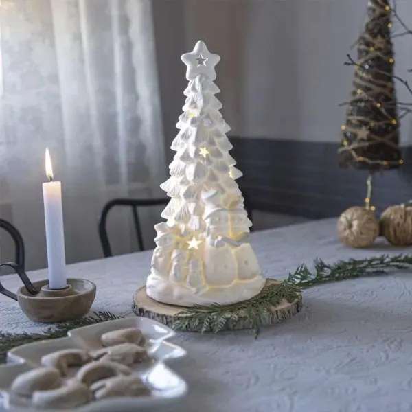 LED vianočná dekorácia LED/2xAA teplá biela stromček