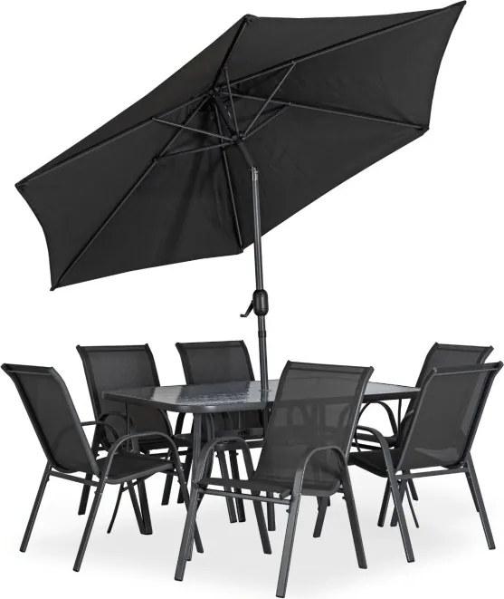 Záhradný nábytok NEBRASKA, čierna