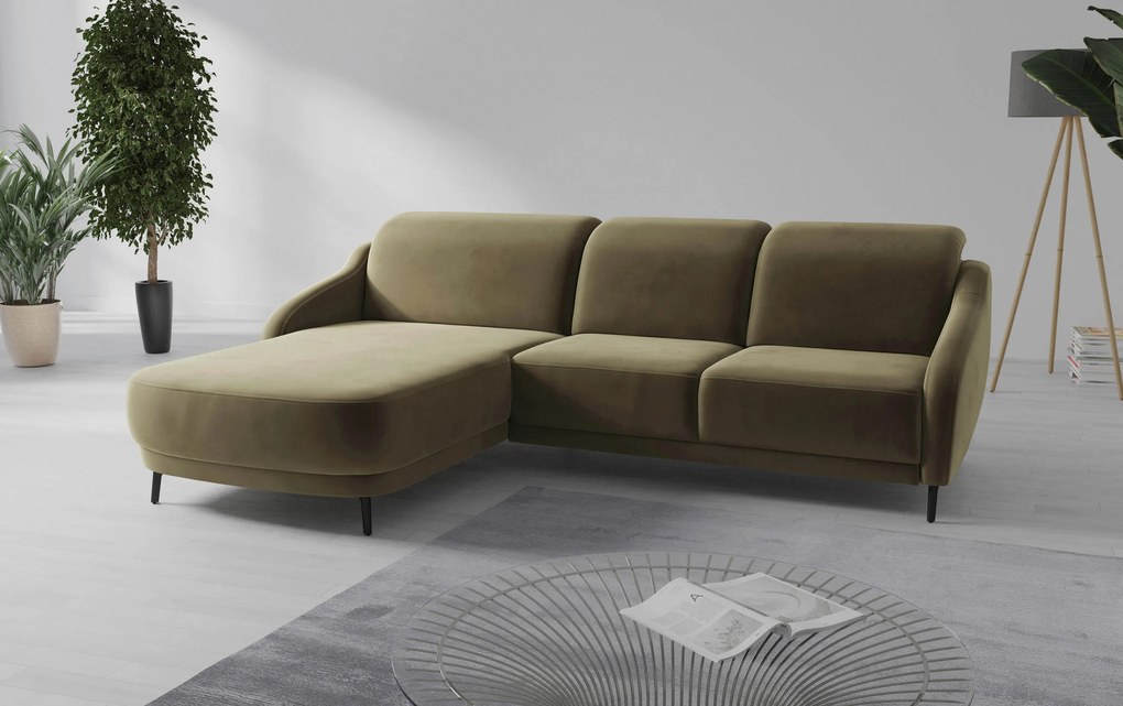 XXXLutz ROHOVÁ SEDAČKA, textil, olivovozelená Sit & More - Sedačky - 000144024109