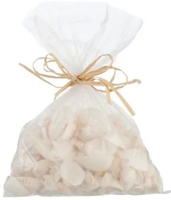 Pytlík mušlí 300gr biela / krémová - 10 * 10 * 10 cm