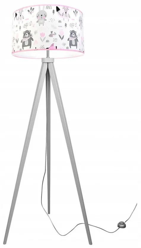 Stojaca moderná lampa s tienidlom do detskej izby