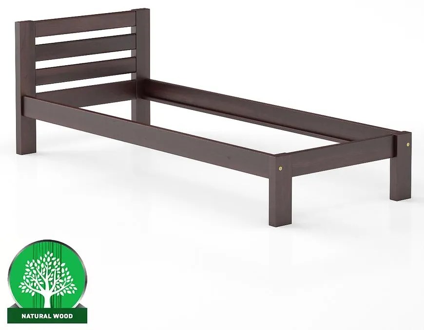 Posteľ borovica LK127–90x200 orech