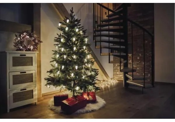 LED Vonkajšia vianočná reťaz 50xLED/8 funkcií 14,8 m IP44 teplá biela