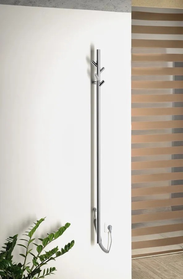 Sapho Sapho, PASADOR elektrický sušiak uterákov, guľatý, 150x1500 mm, 30 W, čierna matná, ER175BV