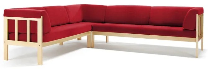 Rohová pohovka 3x3 KIM, látka Medley, červená