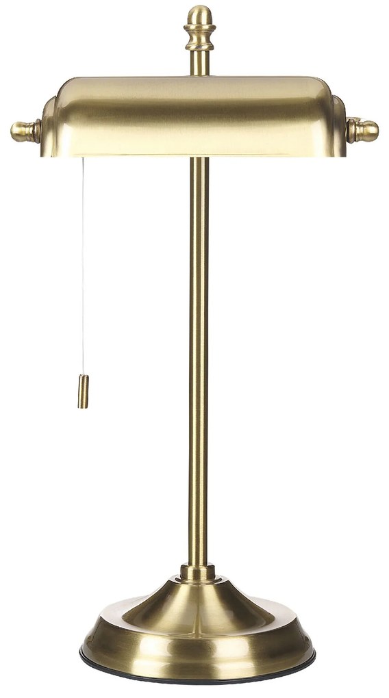 Kovová stolná lampa zlatá MARAVAL Beliani
