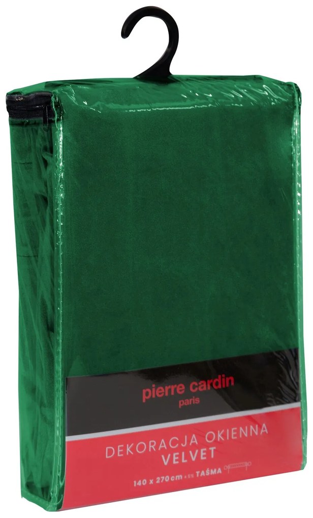 ZATEMŇOVACÍ ZÁVES NA PÁSKE PIERRE CARDIN SIBEL 140X270 CM TMAVOZELENÁ