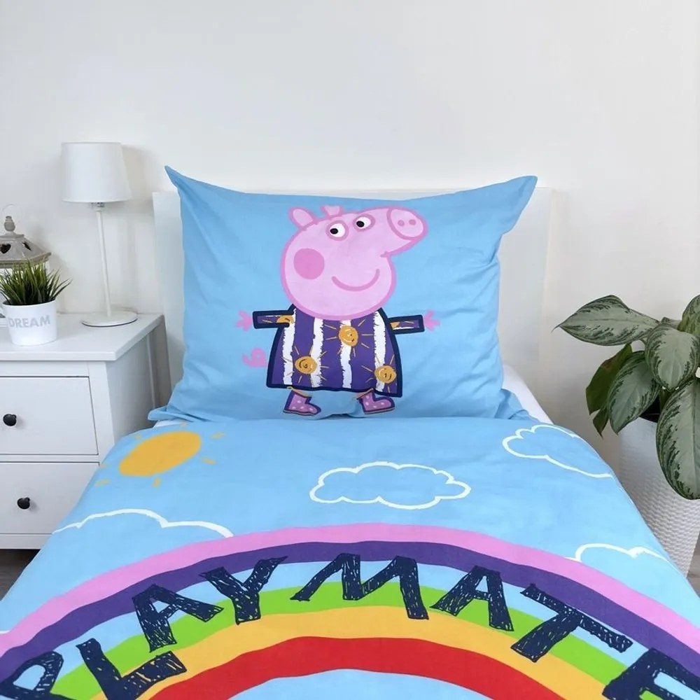 Jerry Fabrics Svietiace obliečky Prasiatko Peppa Pig - 140 x 200 cm / 70 x 90 cm