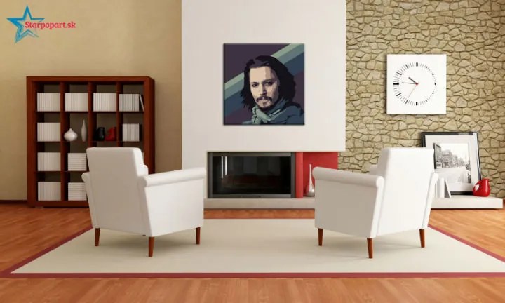 Ručne maľovaný POP Art obraz Johnny Depp | rôzne rozmery