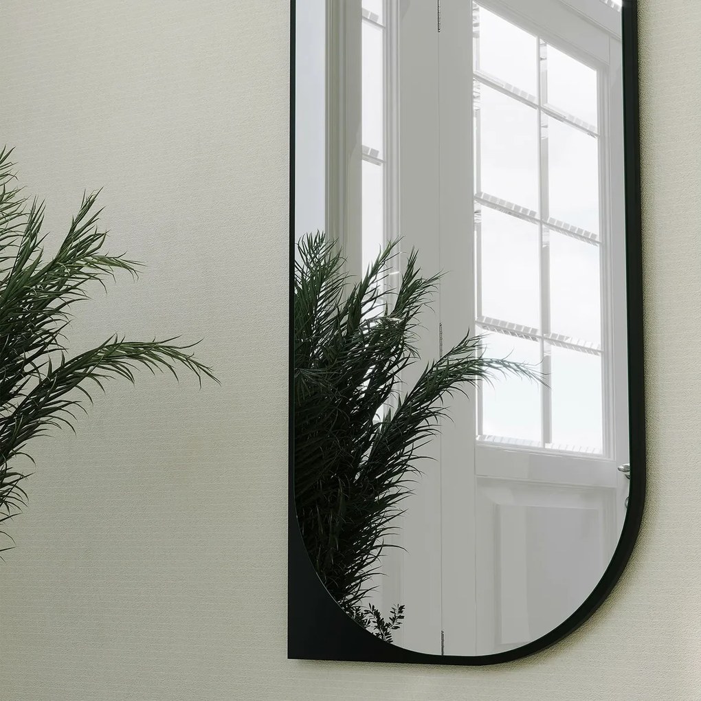 Zrkadlo Livi Black 52 x 152 cm