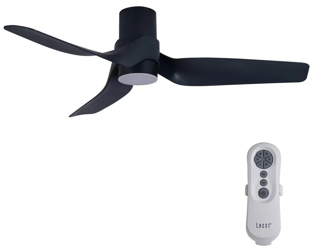 Lucci air 213354 - LED Stmievateľný ventilátor NAUTICA 1xGX53/12W/230V čierna + DO