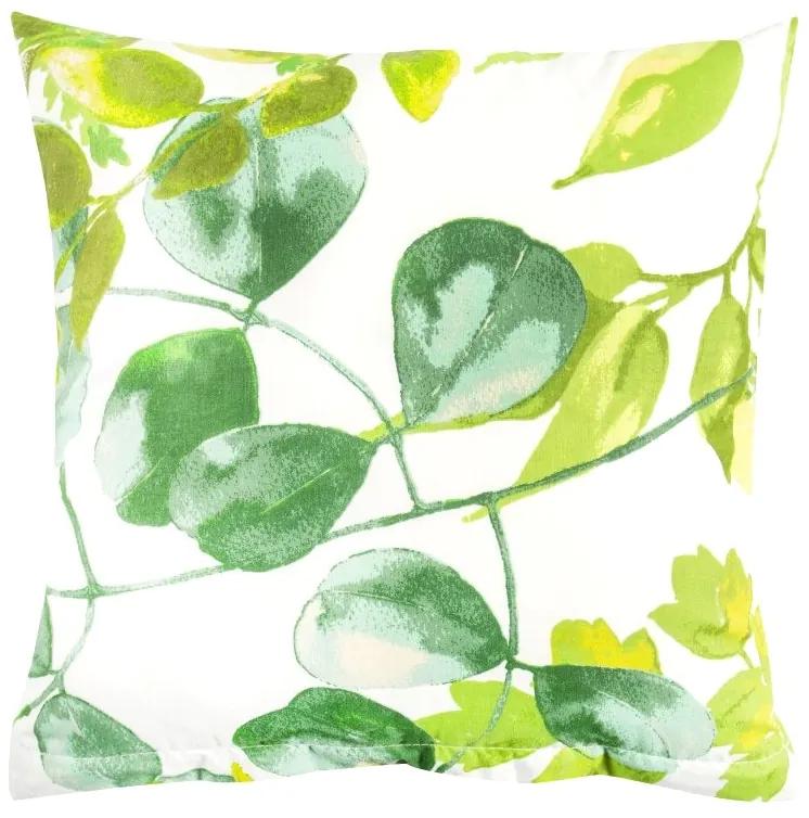 Posteľná obliečka Green leaves na vankú 70x90 cm