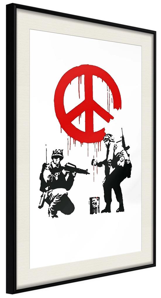 Artgeist Plagát - Cnd Soldiers [Poster] Veľkosť: 30x45, Verzia: Čierny rám s passe-partout