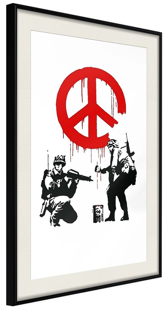 Artgeist Plagát - Cnd Soldiers [Poster] Veľkosť: 30x45, Verzia: Zlatý rám s passe-partout