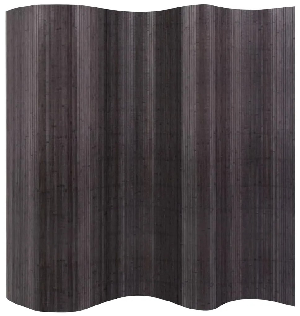 vidaXL Paraván z bambusu, sivý 250x165 cm