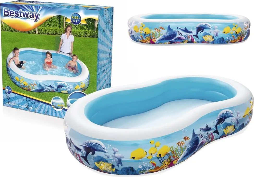 Nafukovací bazén Ocean 262 x 157 x 46 cm Bestway 54118