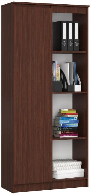 Regál R80 1D 4P CLP wenge